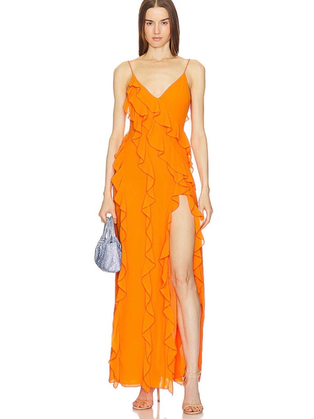 NBD x Revolve Orange Nehna Gown - Revolve - Size XS